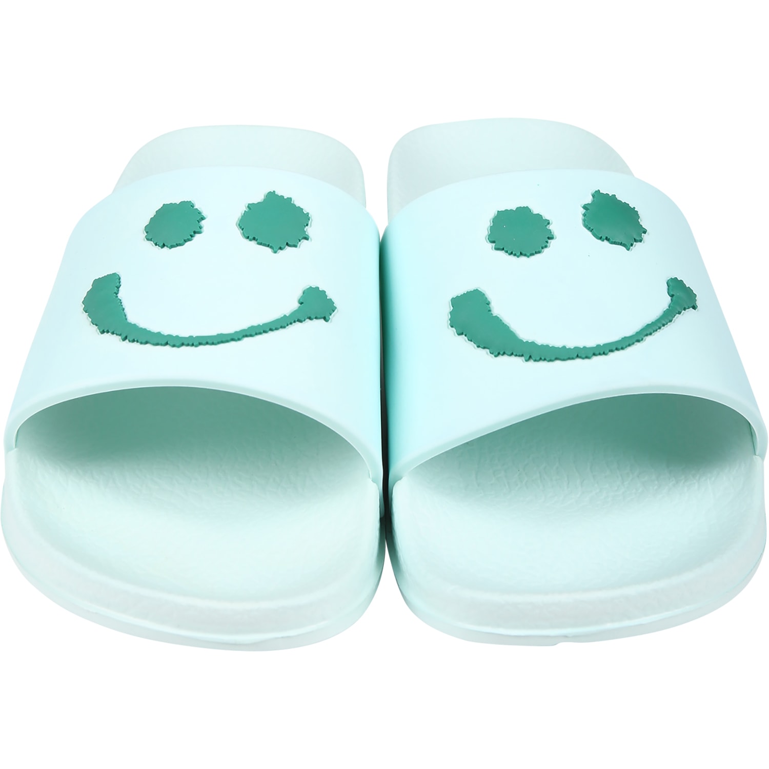 Shop Molo Green Slippers For Kids With Smiley