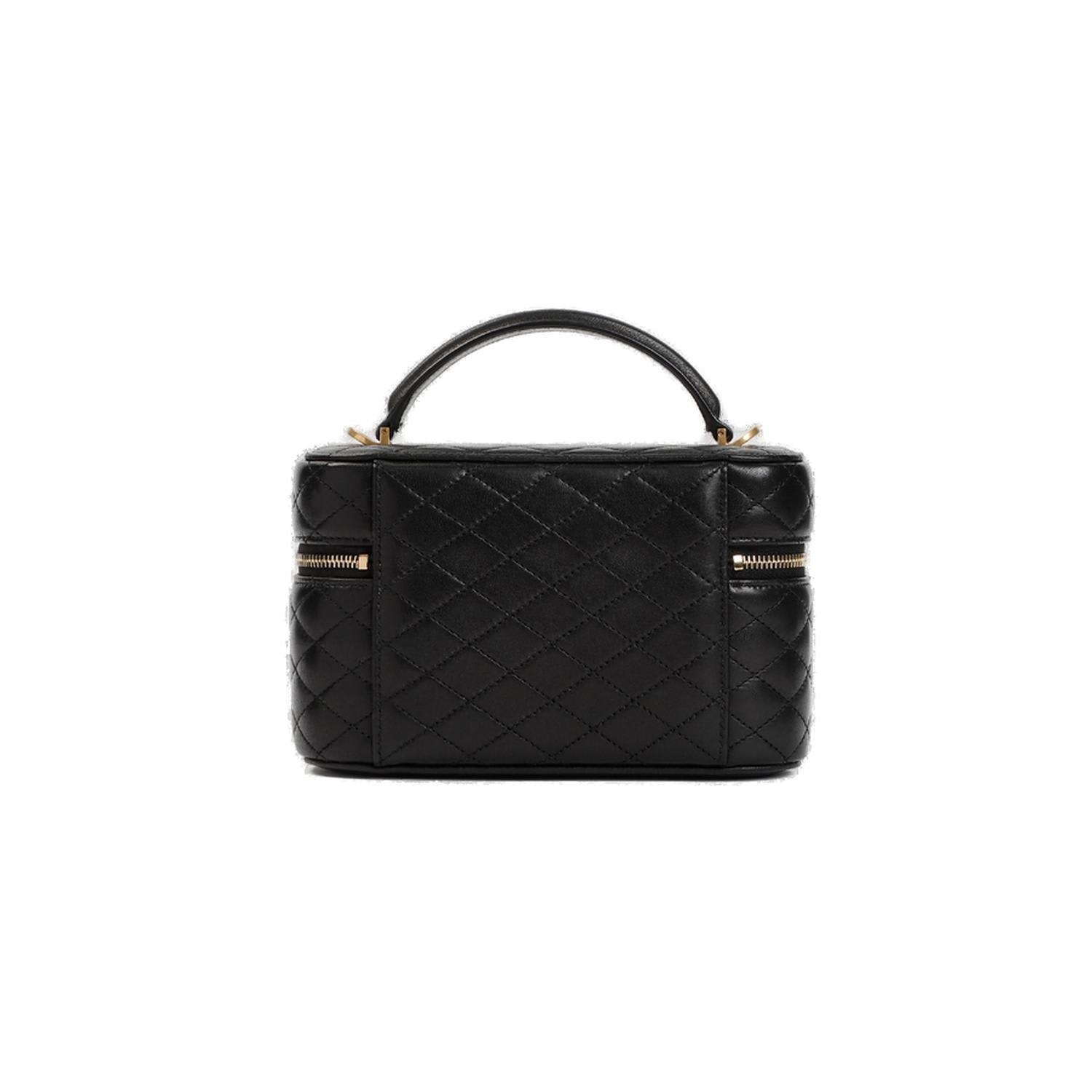 Shop Saint Laurent Gaby Vanity Bag In Black