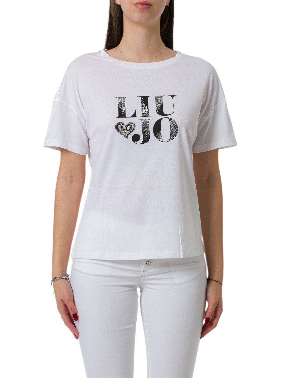 Liu-Jo Logo-embellished Crewneck T-shirt