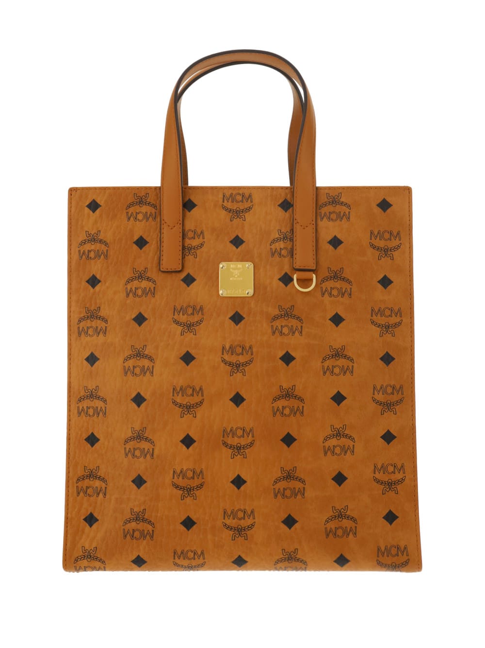 Mcm Small Aren Monogram-pattern Tote Bag
