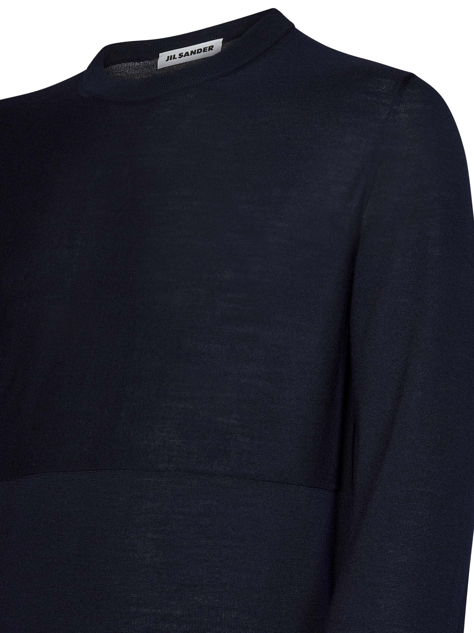 Shop Jil Sander Sweater In Blue