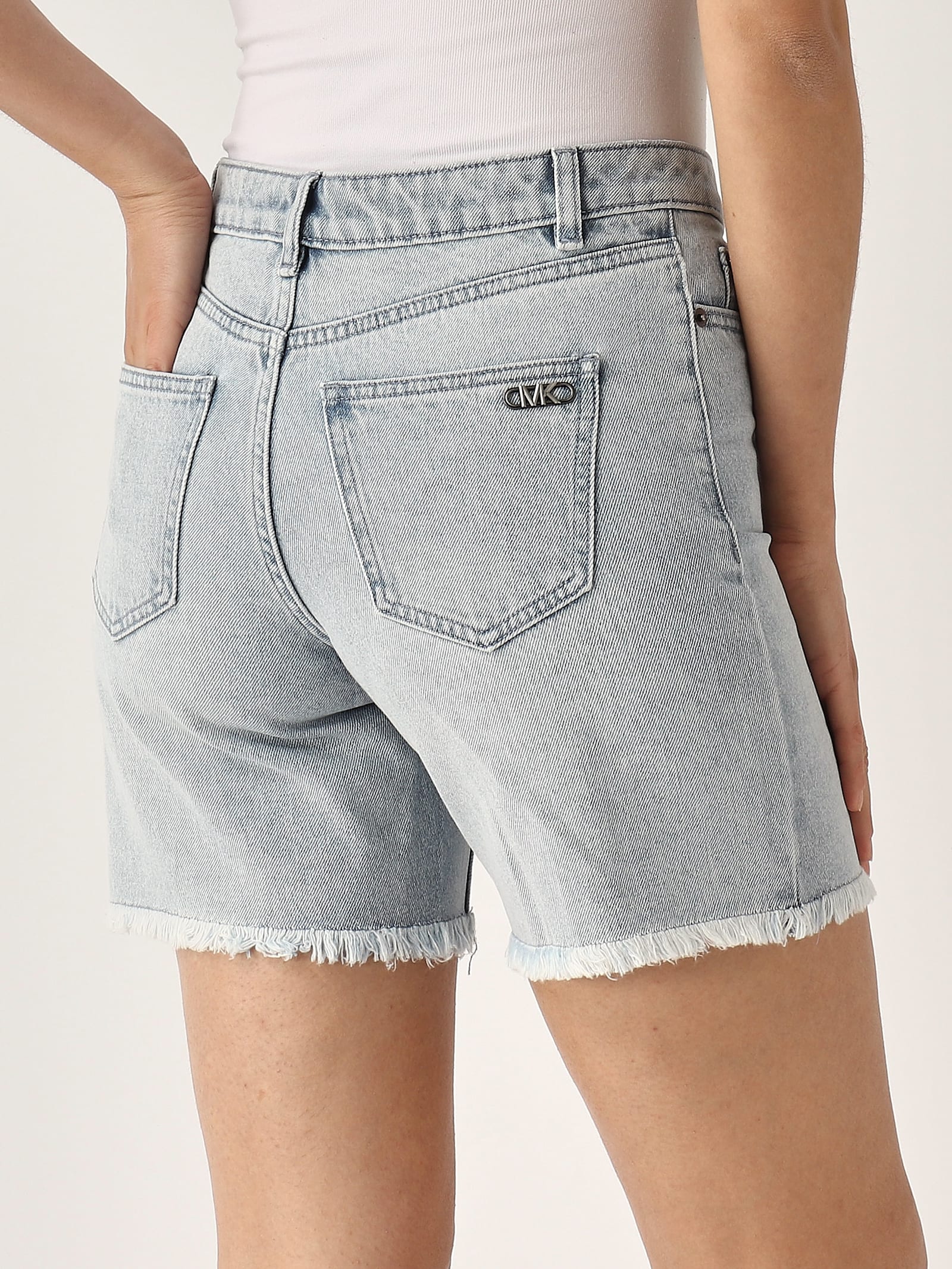 MICHAEL KORS BOYFRIEND DENIM SHORT SHORTS 