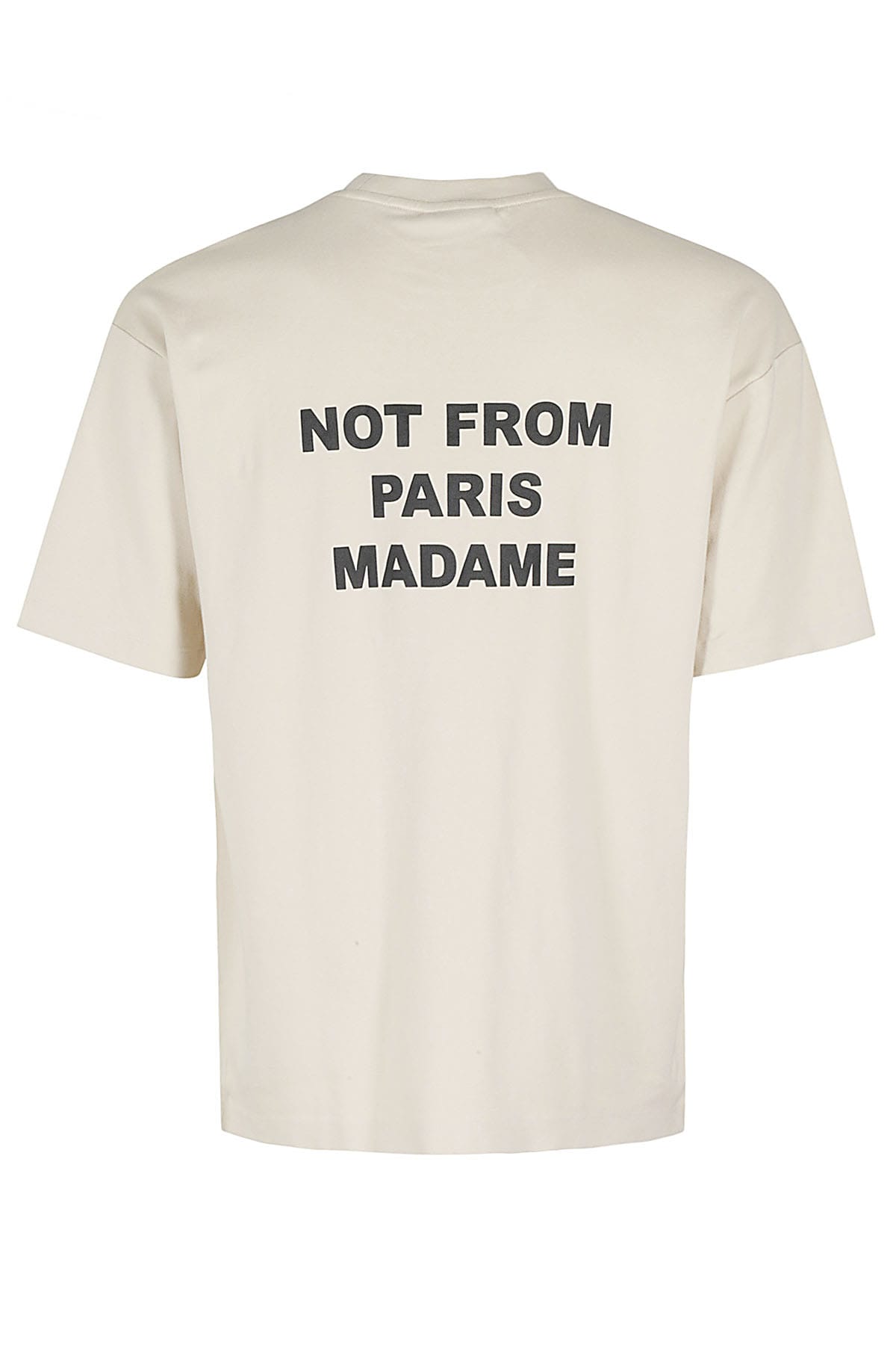 Shop Drôle De Monsieur Le T Shirt Slogan In Mt Mastic