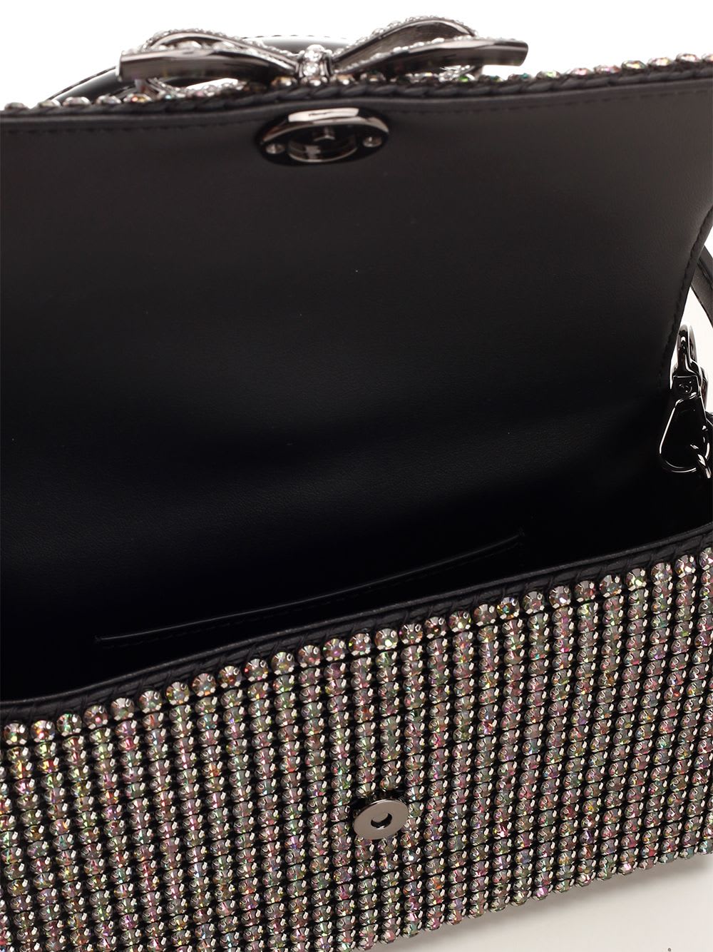 SELF-PORTRAIT RHINESTONES EMBELLISHED BOW BAG 