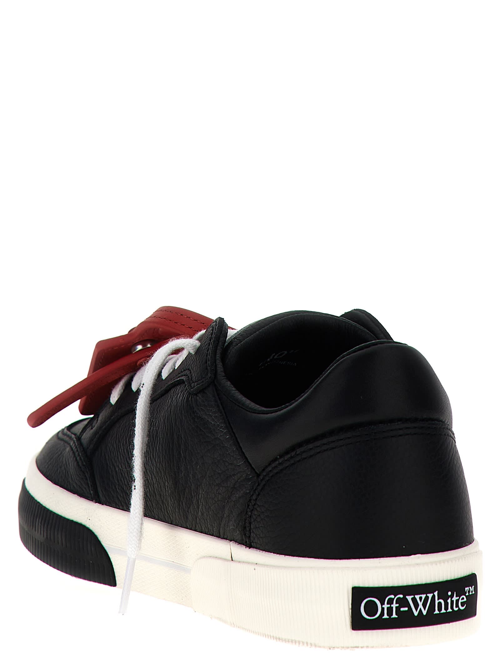 Shop Off-white New Low Vulcanized Sneakers In White/black