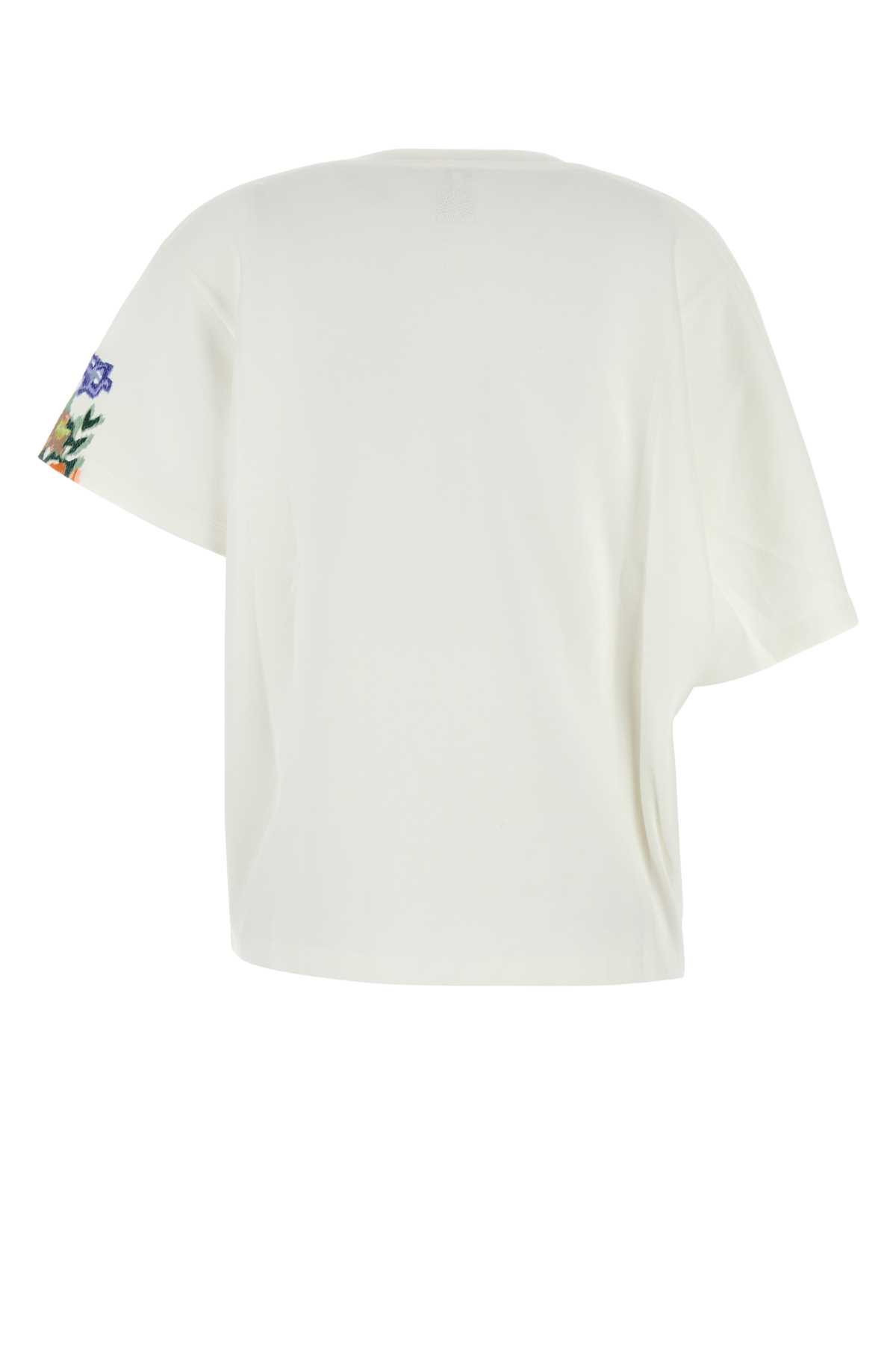 Shop Loewe White Cotton Blend Oversize T-shirt