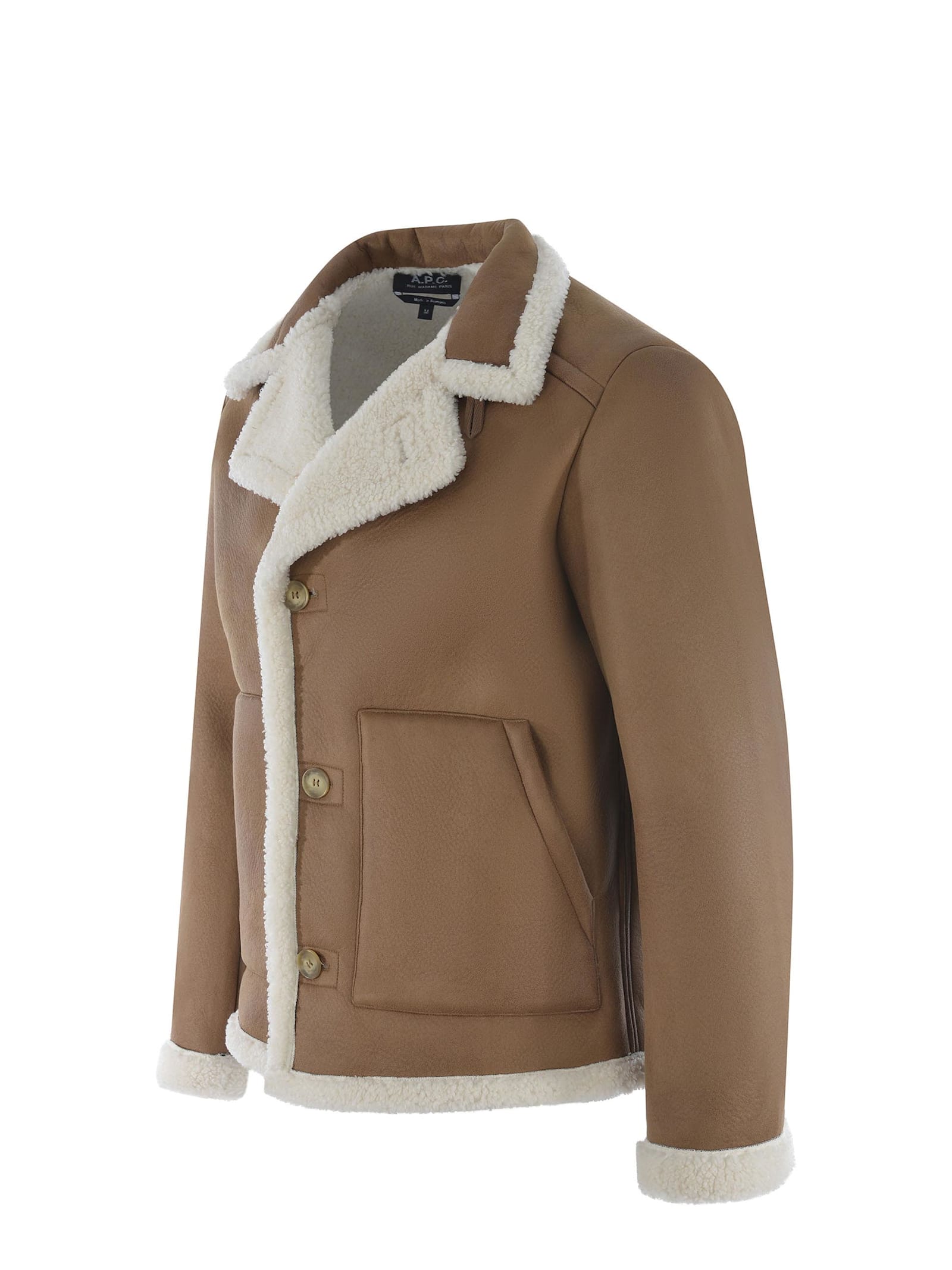 Shop Apc Jacket A.p.c. Made Of Soft Fabric In Camel