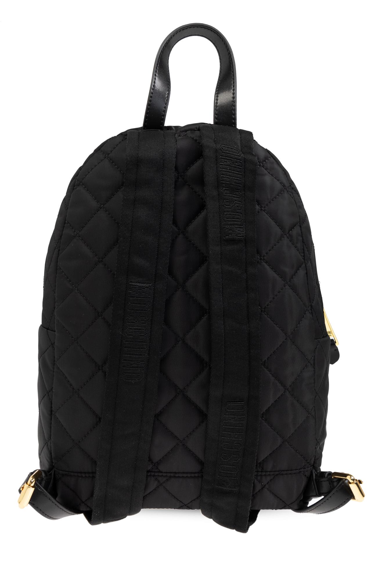 MOSCHINO QUILTED BACKPACK WITH LOGO 