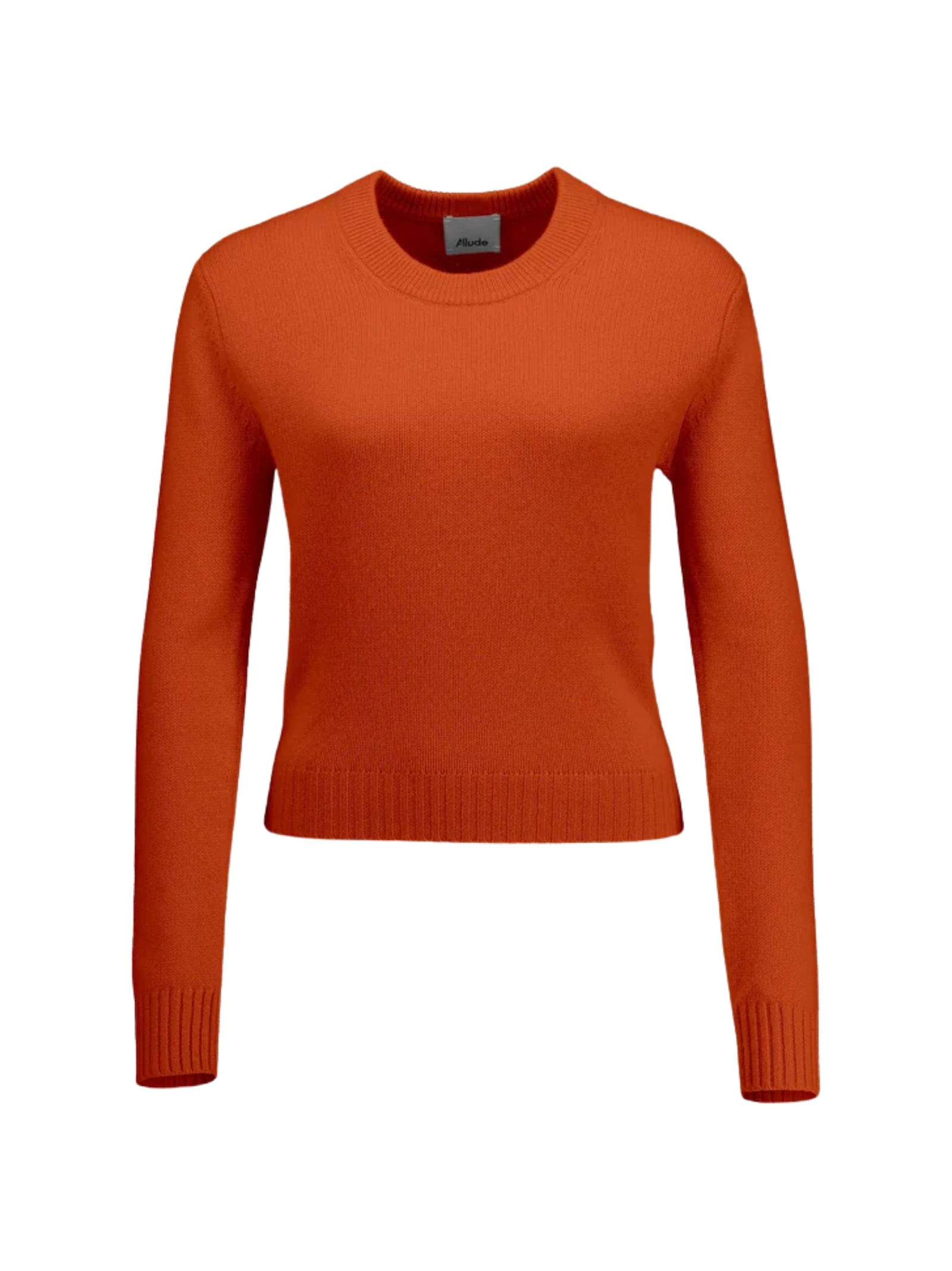 Allude Crew-neck Sweater In Orange