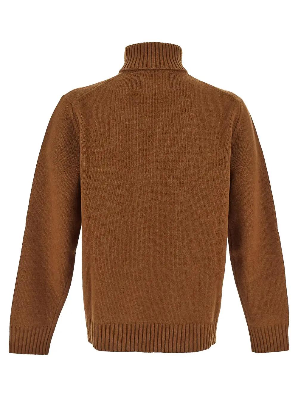 Shop Seven Gauge Turtleneck Sweater In Nocciola