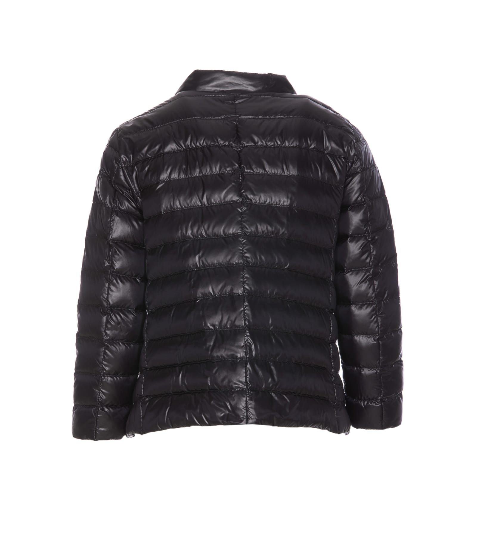 Shop Herno Light Down Jacket In Black