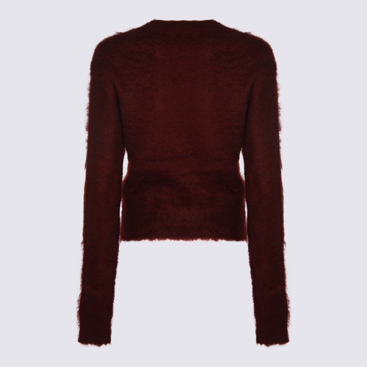 Max Mara Cherry Wool Adatti1234 Knitwear In Burgundy