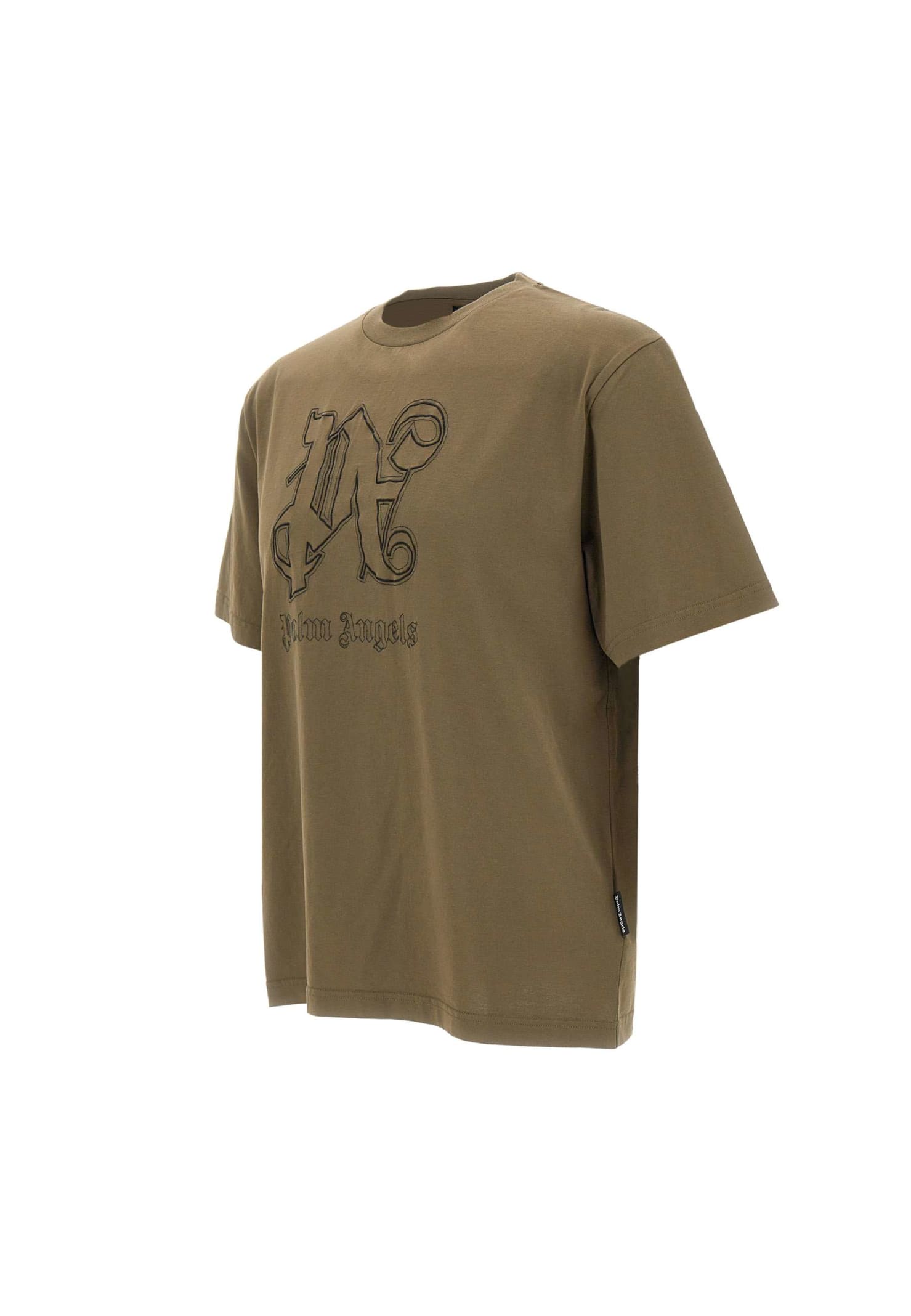 Palm Angels Monogram Statement Cotton T-Shirt