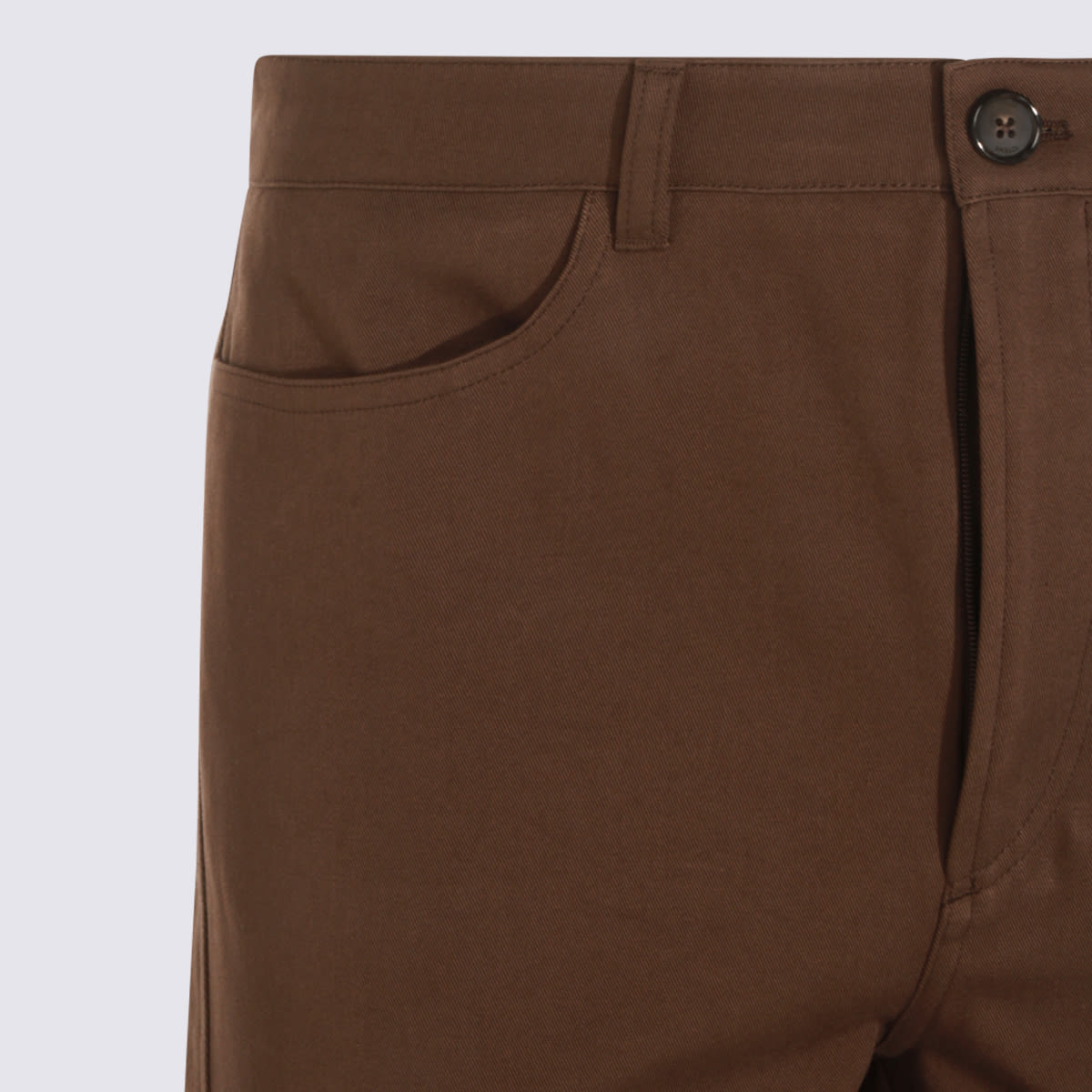 Totême Brown Cotton Jeans In Black