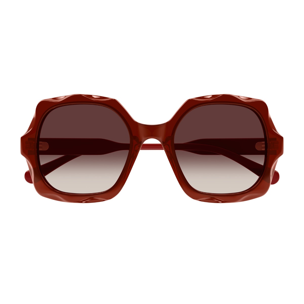 Chloé Ch0226s Linea Chloé 006 Red Brown Sunglasses