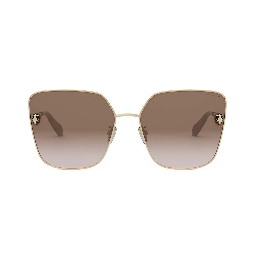 Shop Bulgari Sunglasses In Oro/marrone