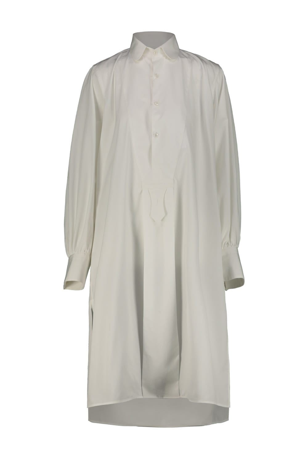 Shop Maison Margiela Shirt Dress In White