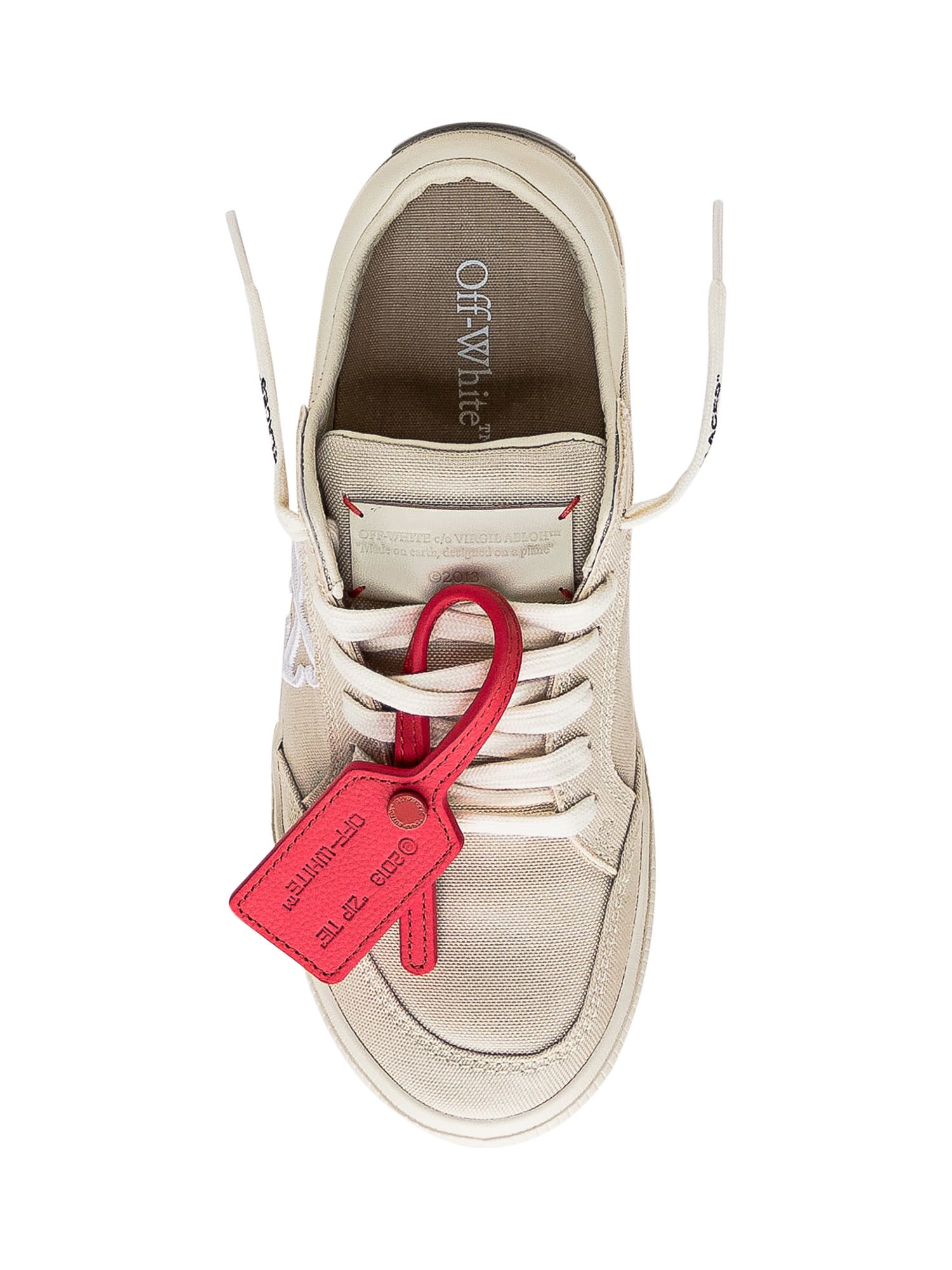 Shop Off-white New Low Vulcanized Sneaker In Neutrals