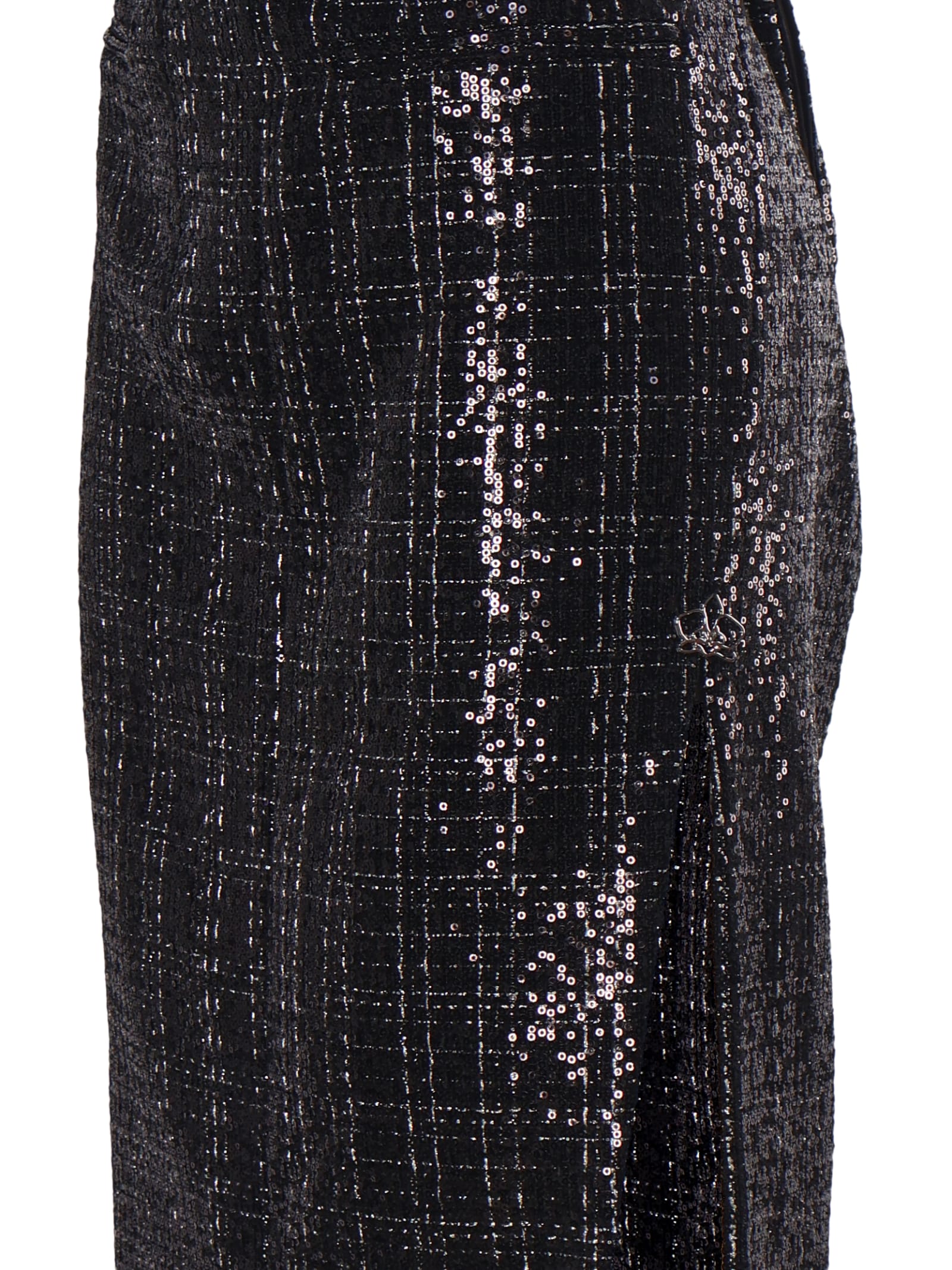 Shop Genny Sequined Pencil Skirt In Black