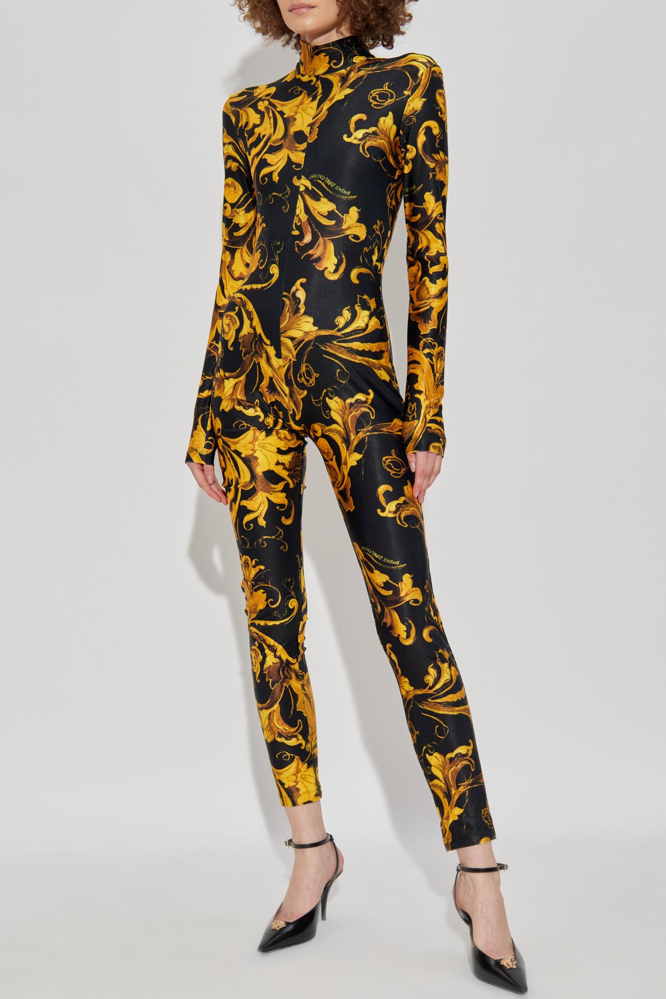 Versace Jeans Couture Fitted Jumpsuit In Multi