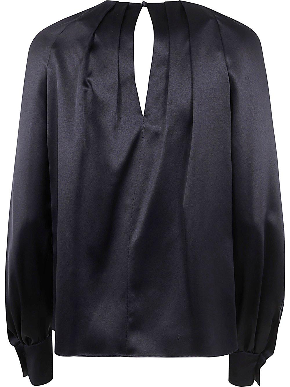 Shop Max Mara Key Cross Detailed Shirt  Pianoforte In Black