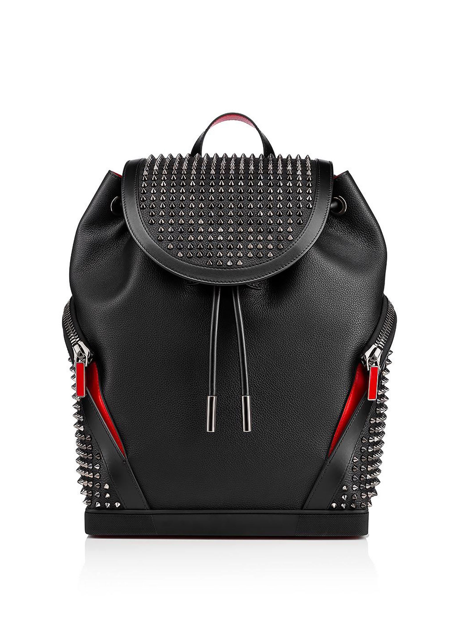 Christian Louboutin Backpack In Calf Leather And Spikes