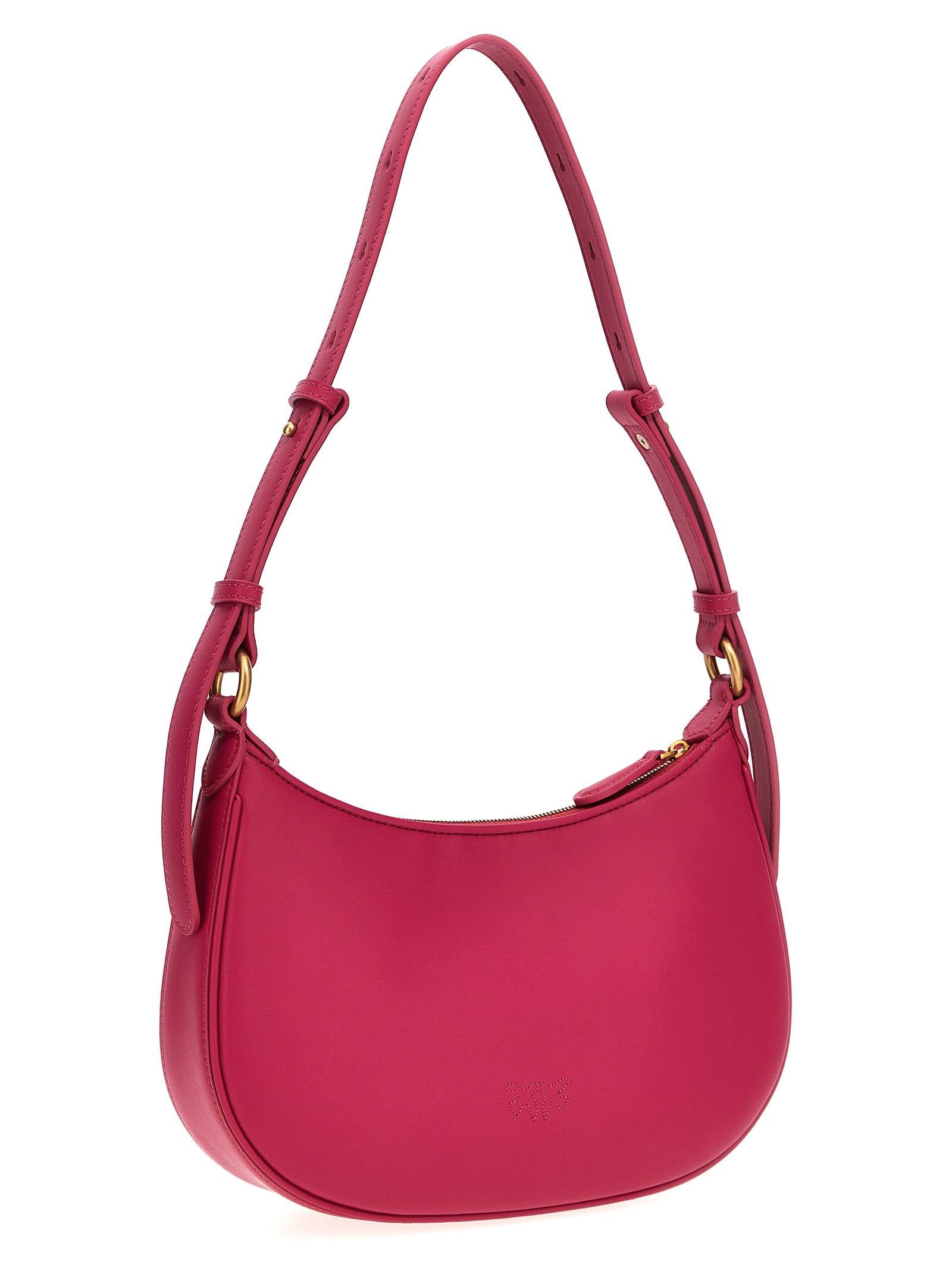 Pinko Half Moon Mini Shoulder Bag In Fuchsia