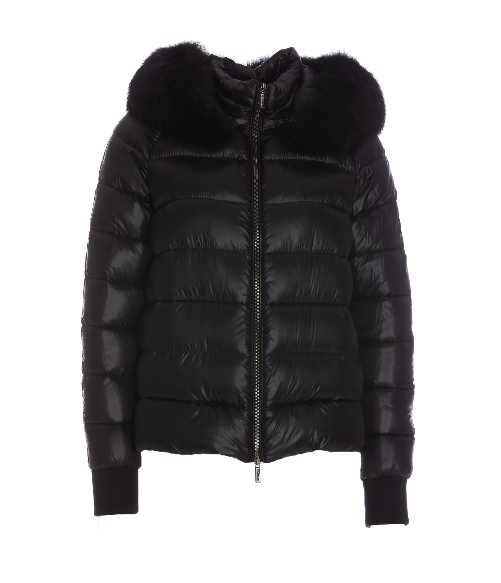 Shop Moorer Pegaso Down Jacket In Nero