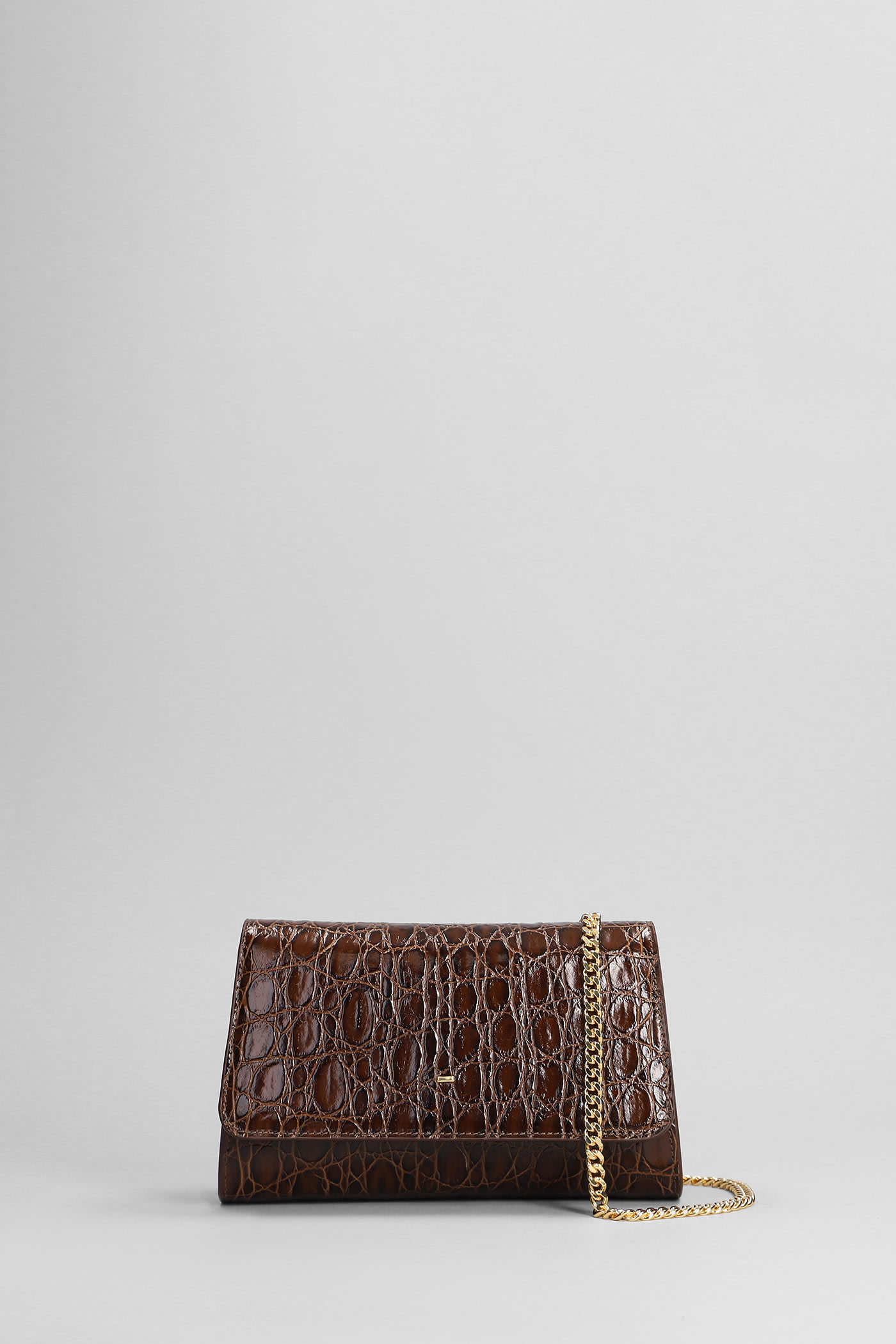 Shop Giuseppe Zanotti Cleopatra Shoulder Bag In Brown Leather