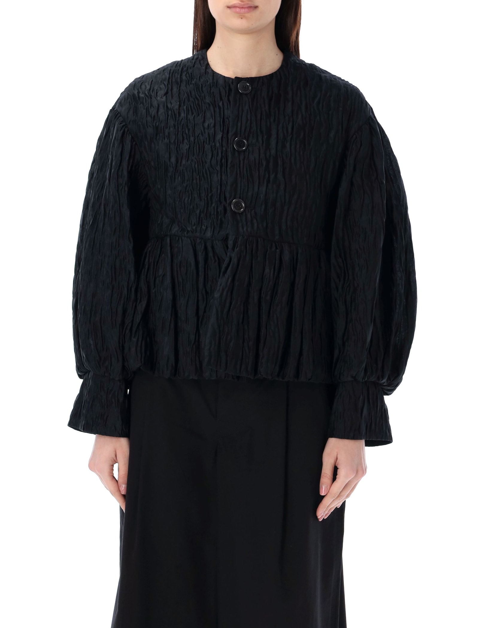 Shop Noir Kei Ninomiya Cropped Jacket In Black