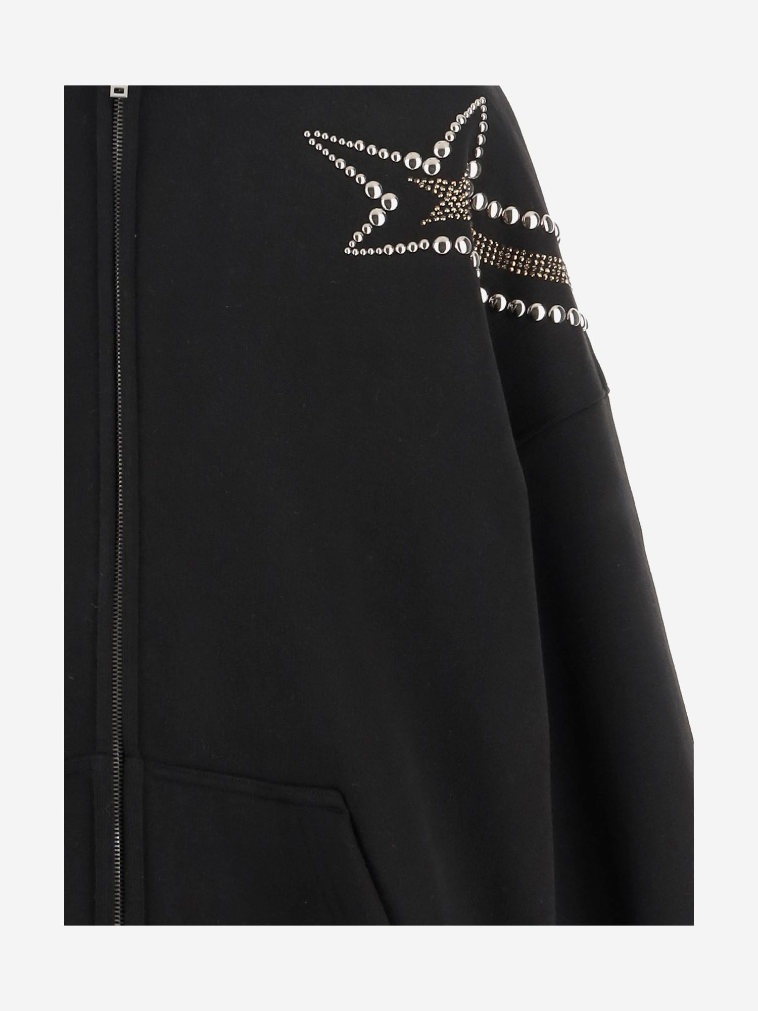We11 Done We11done Embellished Zipped Hoodie