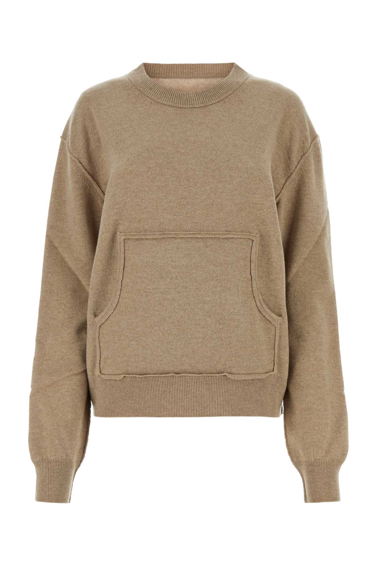 Melange Cappuccino Wool Blend Sweater