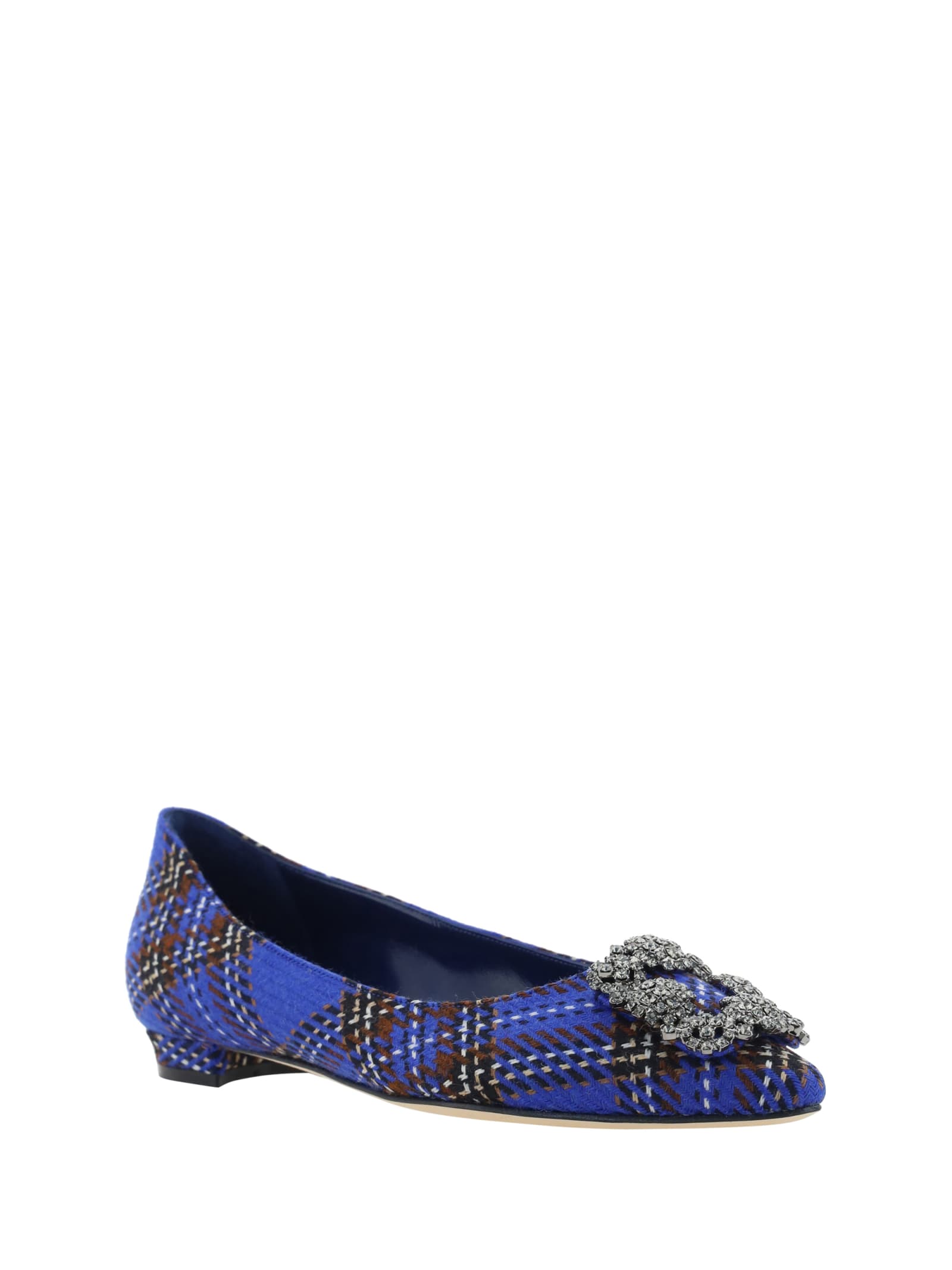 Shop Manolo Blahnik Hangisi Ballerinas In Ywov