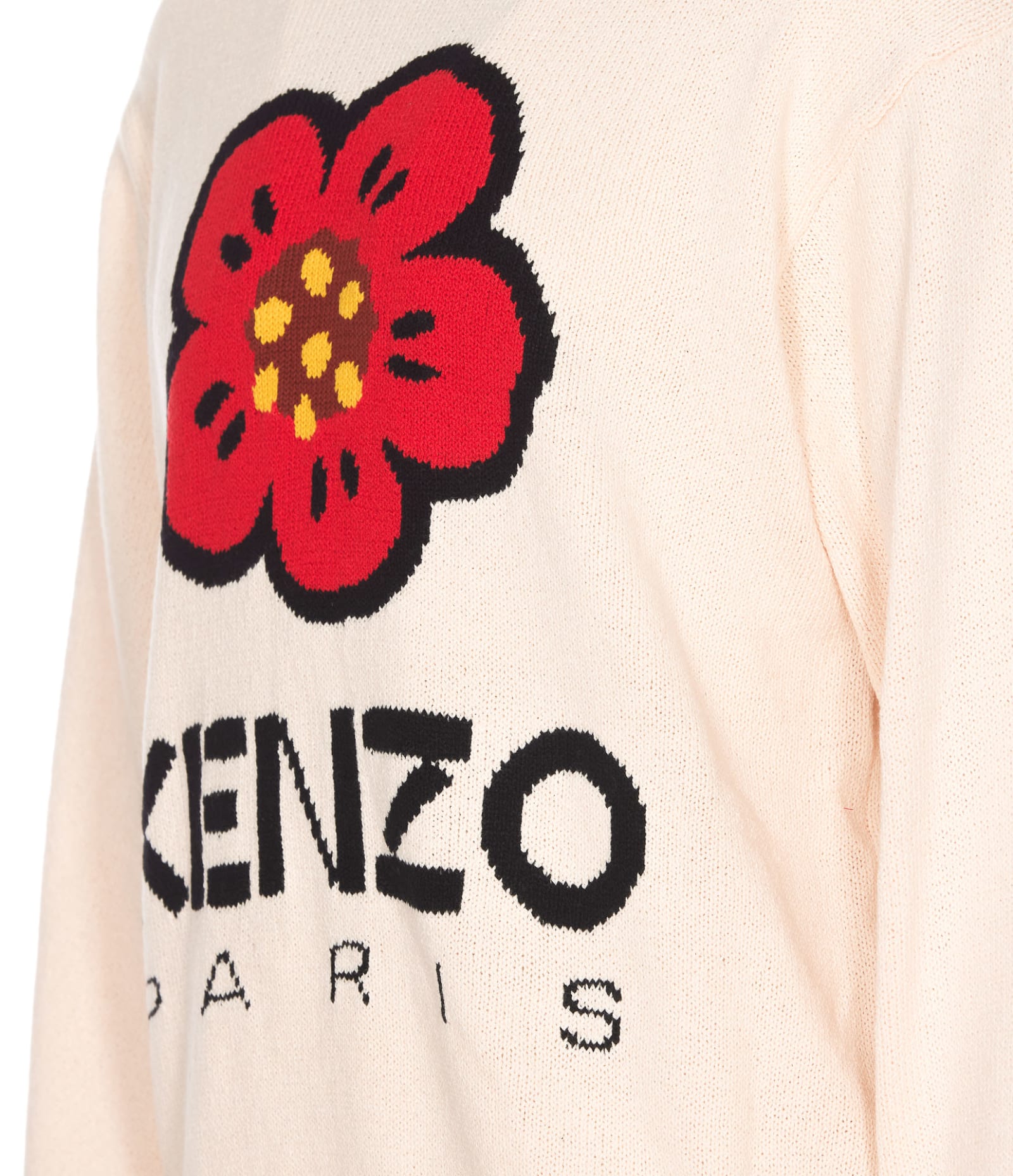 Shop Kenzo Boke Flower Sweater In White