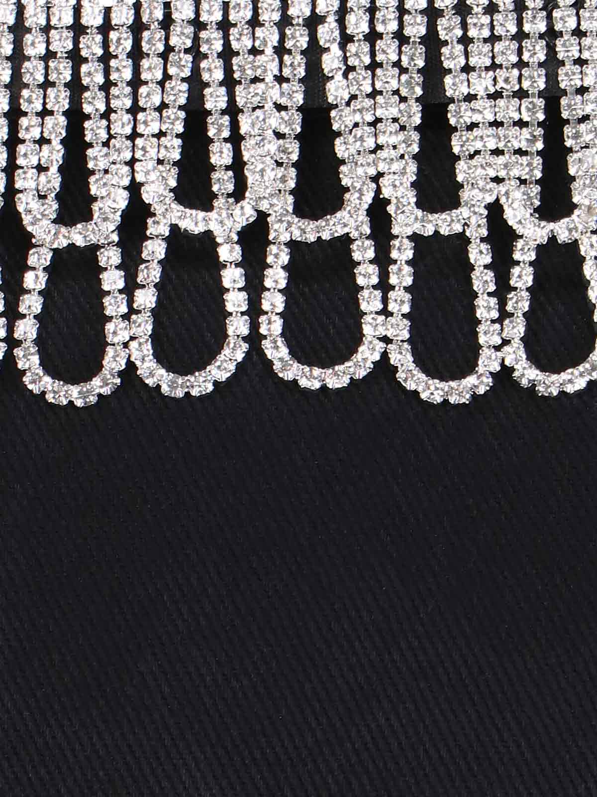Shop Rotate Birger Christensen Crystal Detail Top In Black