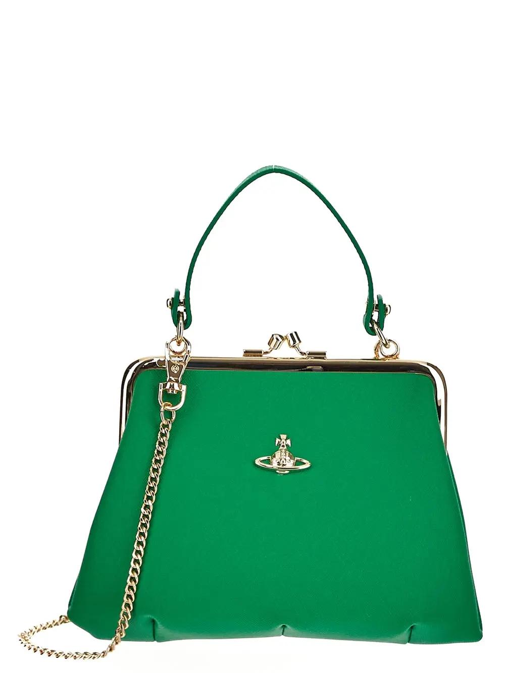 Vivienne Westwood Granny Purse In Bright Green