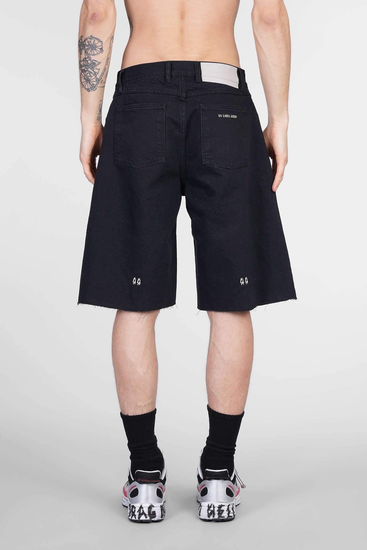 44 Label Group Black Pappas Shorts In Black