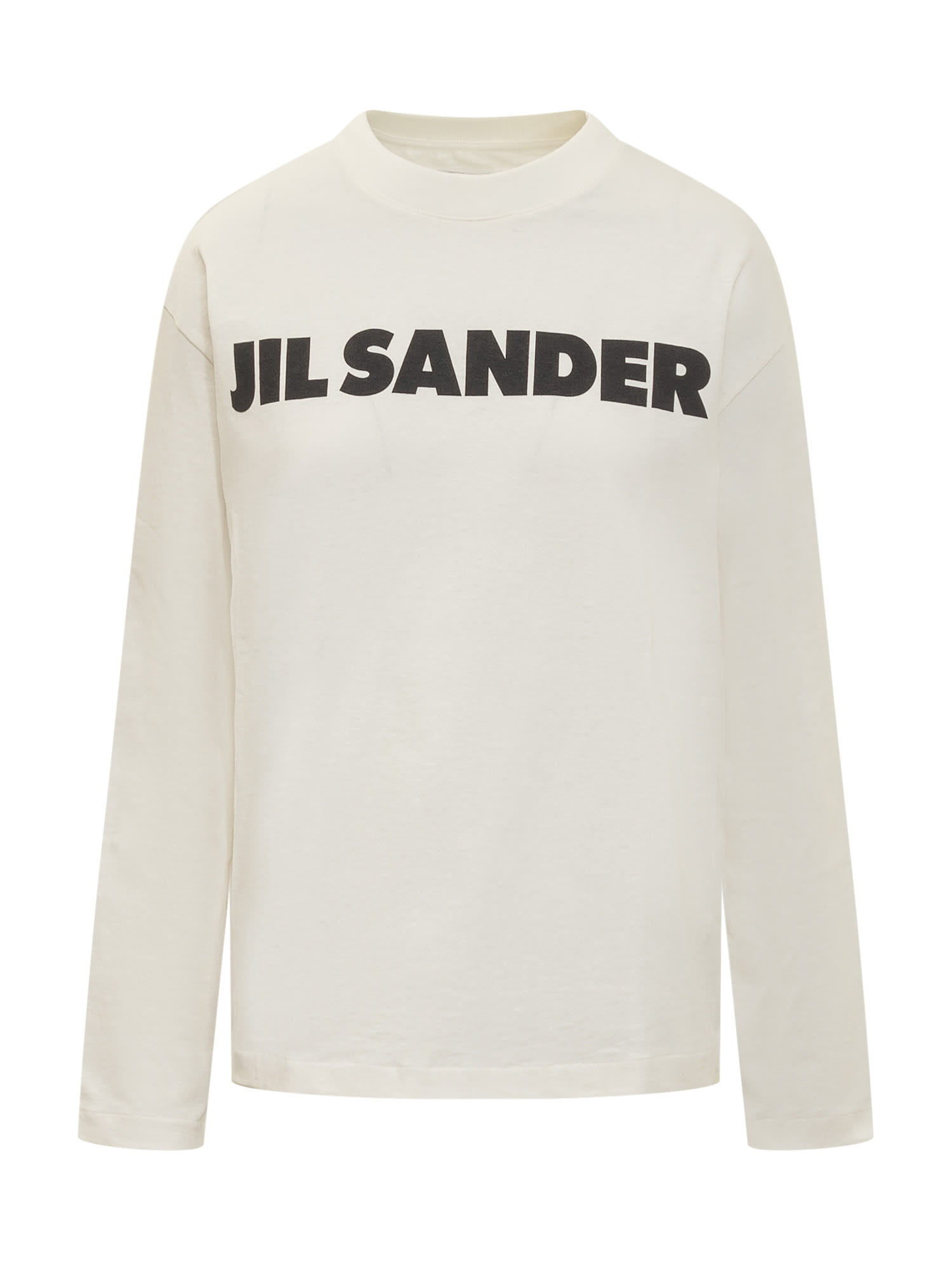 Shop Jil Sander Logo Sweatshirt In Porcelain
