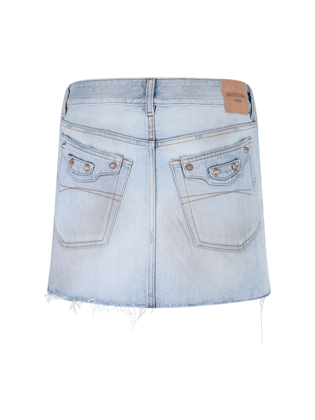 Balenciaga Mini Skirt Le City In Blue