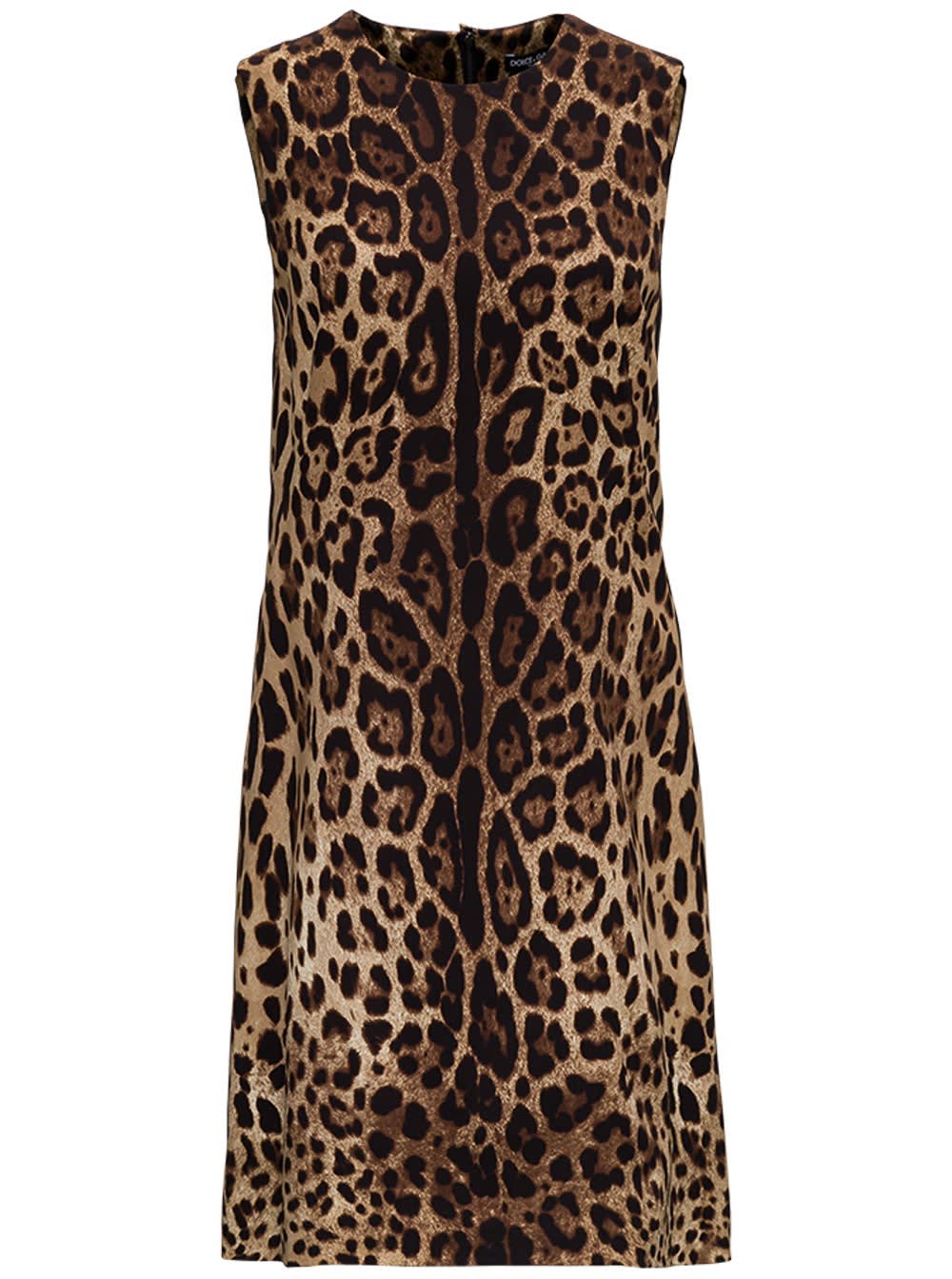 Dolce & Gabbana Animalier Silk Dress