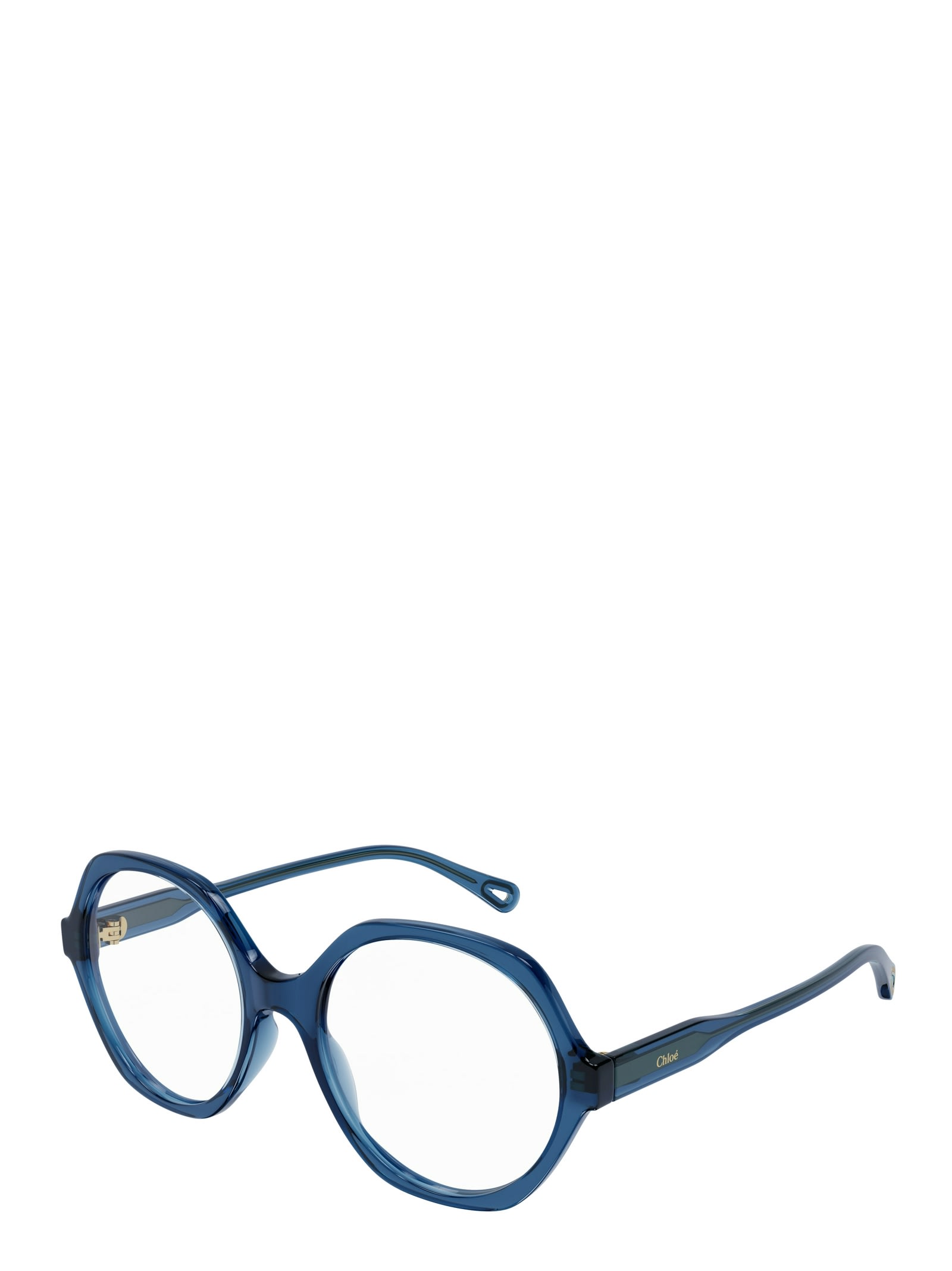 Shop Chloé Ch0083o Blue Glasses