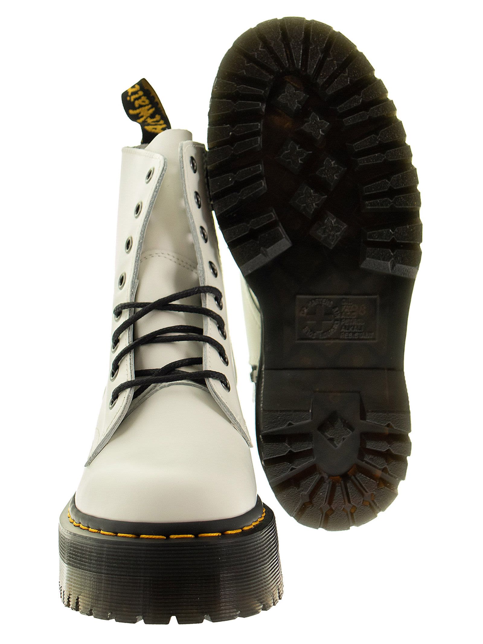 Shop Dr. Martens' Jadon - Platform Boots In White