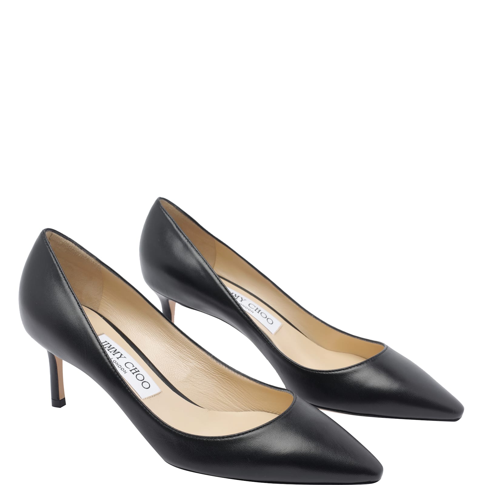 Jimmy Choo Pointed Toe Stiletto Heel Pumps In Black