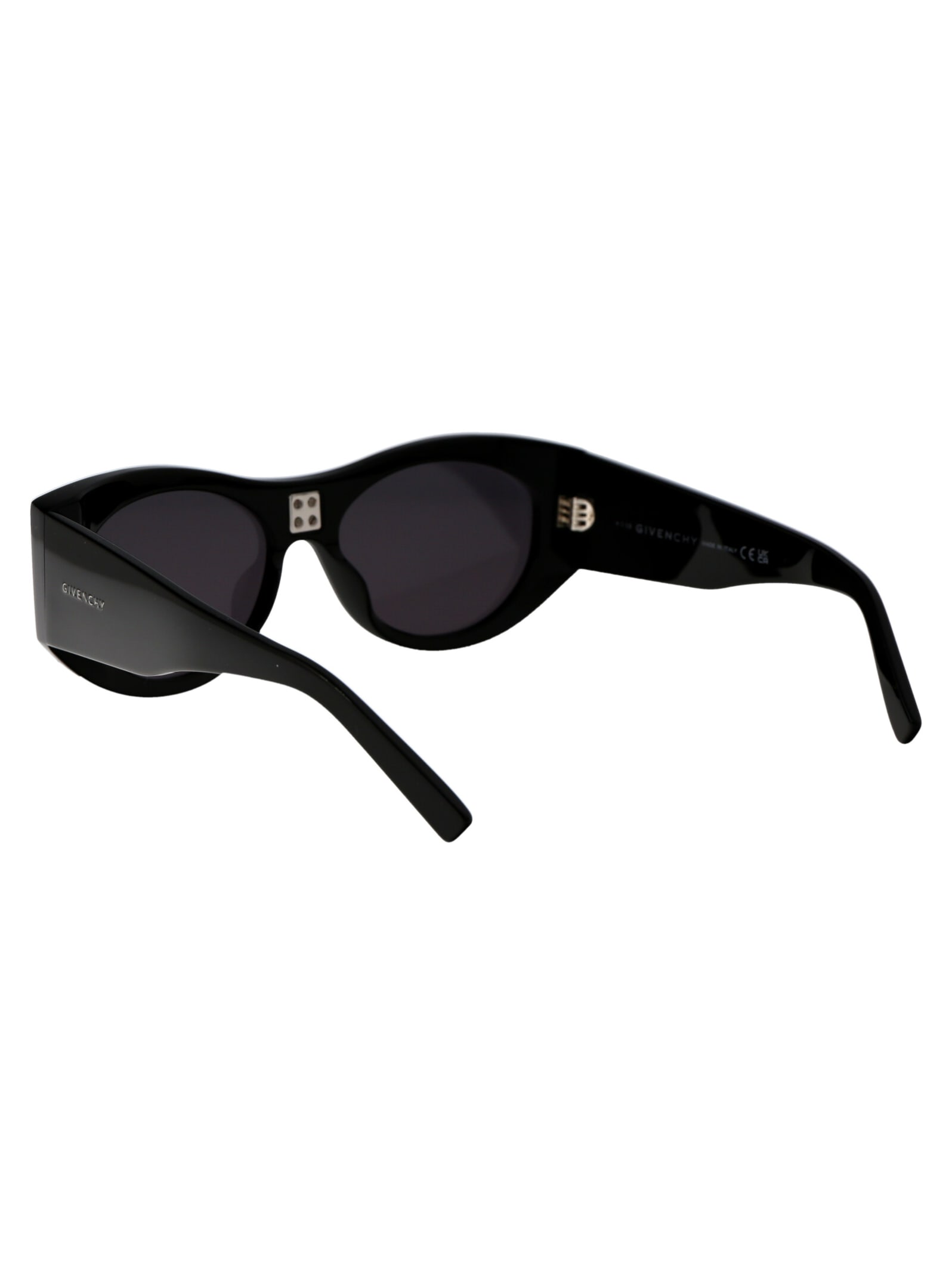 Shop Givenchy Gv40014i Sunglasses In 01a Shiny Black / Smoke