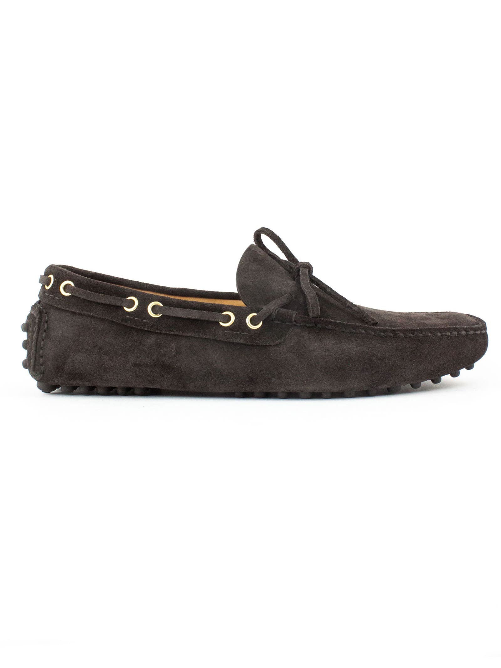 Car Shoe Driver Loafer In Brown Suede