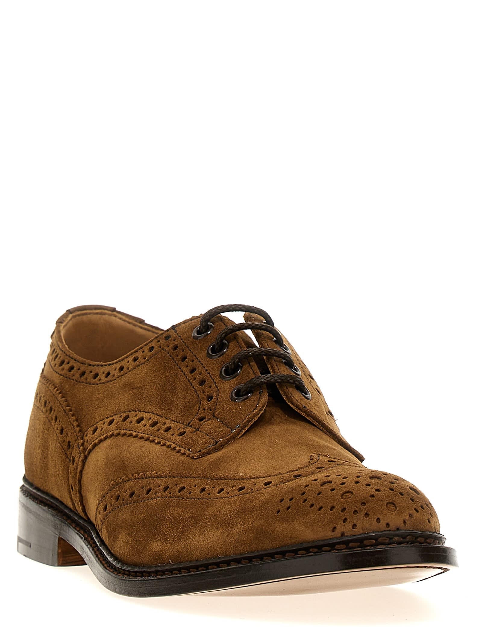 Shop Tricker's Bourton Lace Up Shoes In Brown