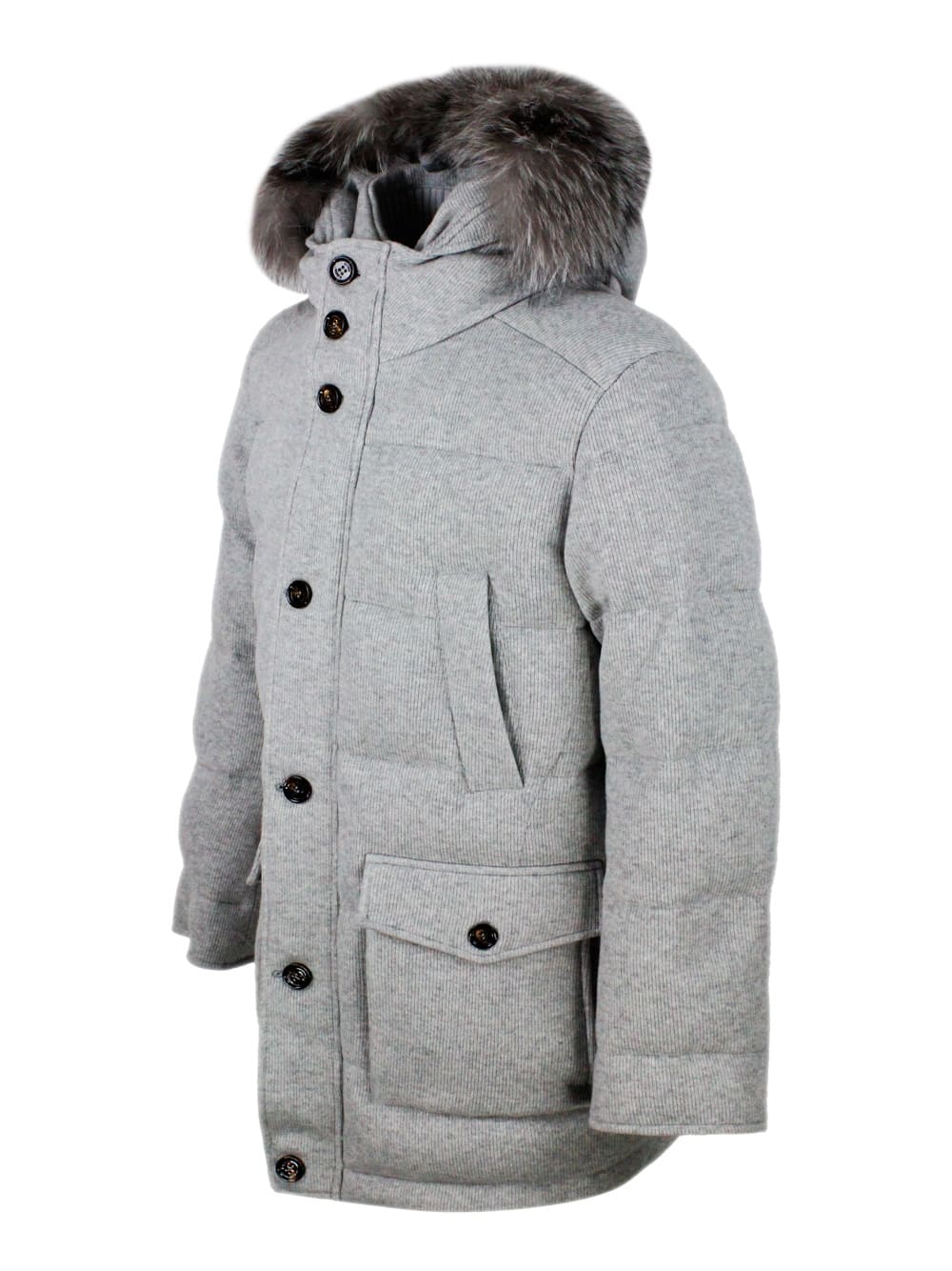 Shop Kired Down Jacket In Grey