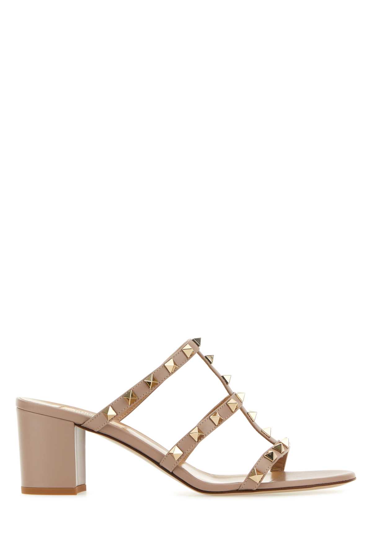 Leather Rockstud Mules