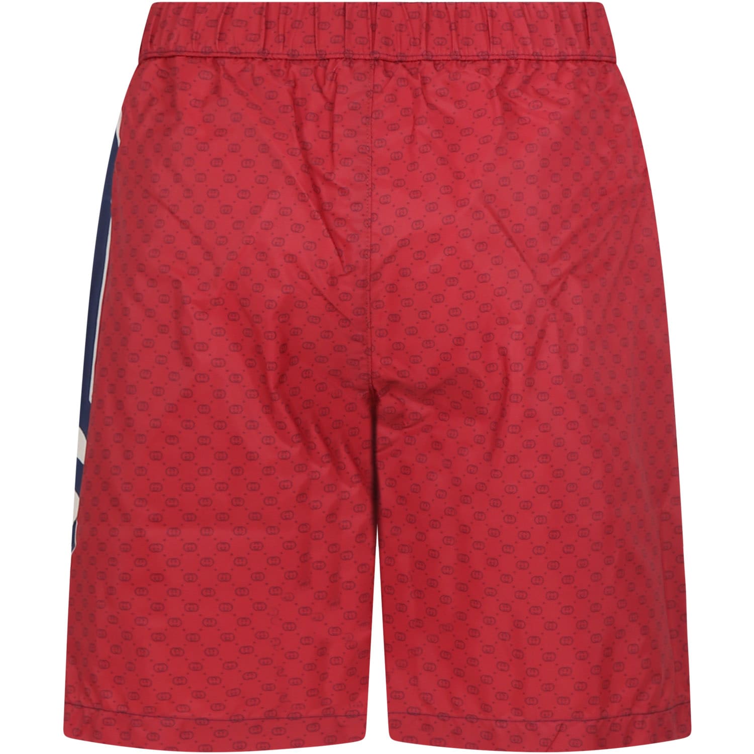 Shop Gucci Blue Swim Shorts For Boy With Double G