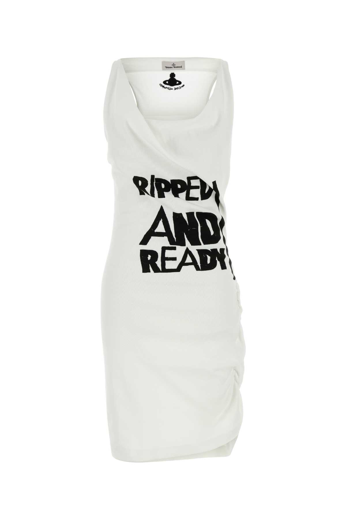 Vivienne Westwood White Stretch Cotton Virginia Dress